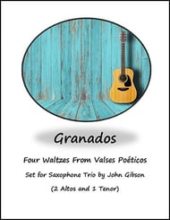 4 Waltzes set for Saxophone Trio cover Thumbnail
